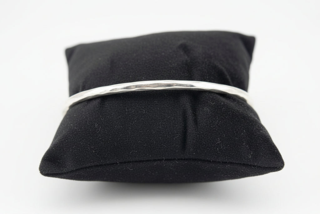 Handmade Silver bracelet hammered Perth Fremantle Artisan