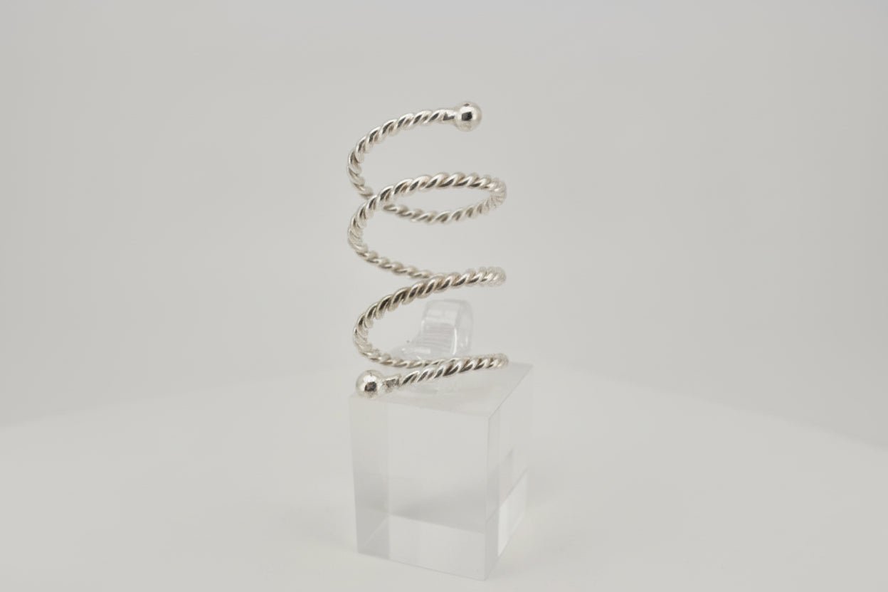 Handmade silver lateral displacement or fashion adjustable ring Australian Made
