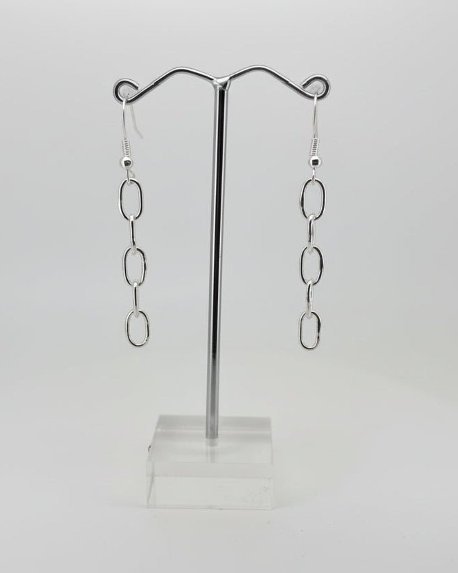 Handmade Sterling Silver Triple Loop Earrings Australian Made