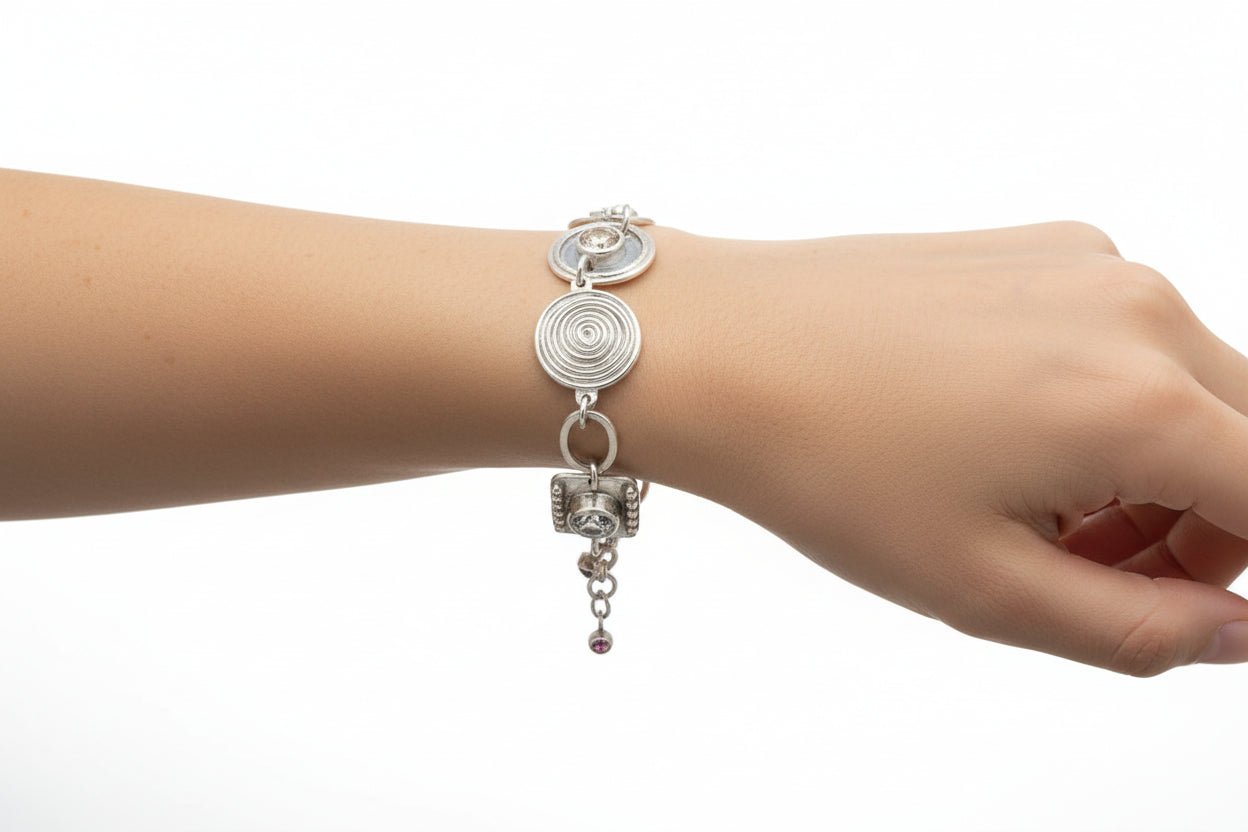 Handmade Sterling Silver Designer Bracelet one only Australian Made