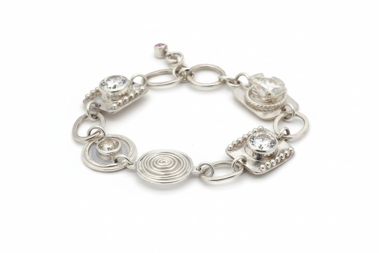 Handmade Sterling Silver Designer Bracelet one only Australian Made