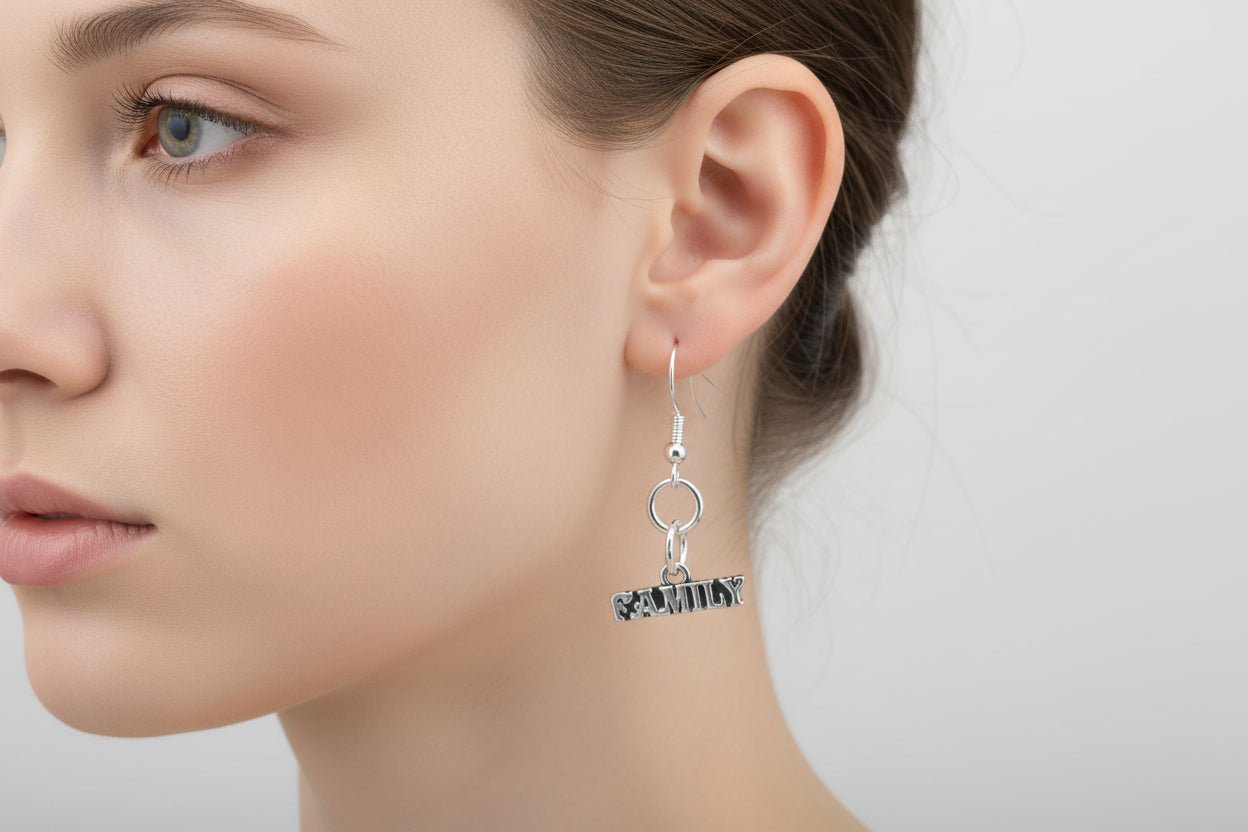 Handmade Sterling Silver Family Earrings Australian Made