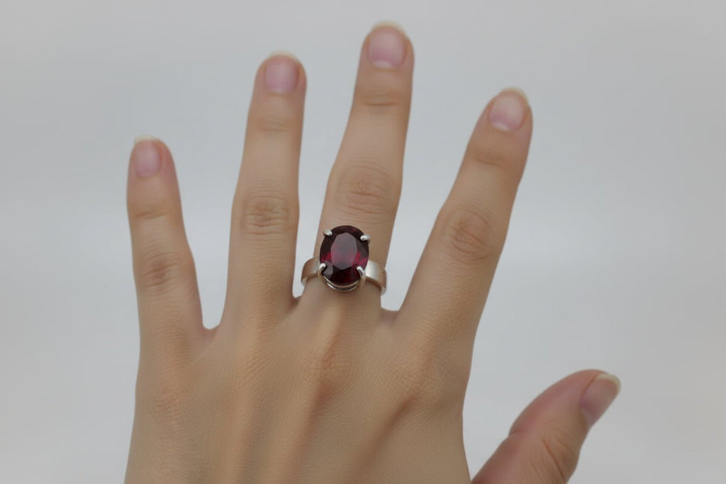 Handmade Sterling Silver Ruby Ring Australian Made