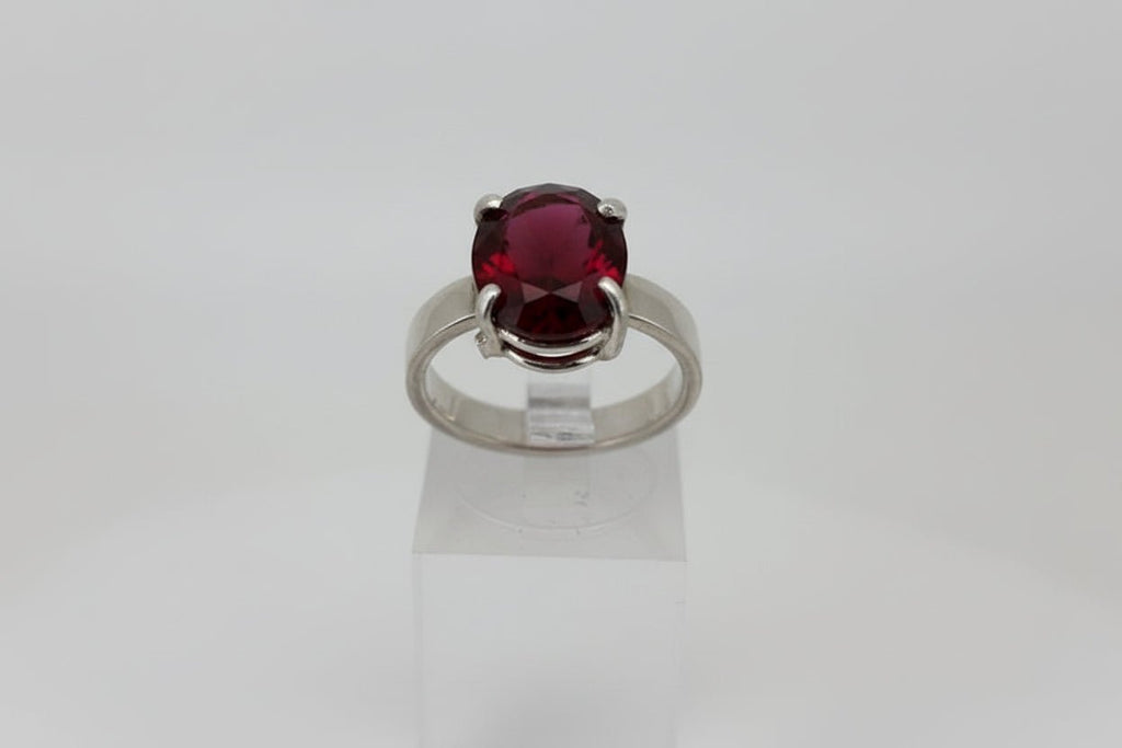 Handmade Sterling Silver Ruby Ring Australian Made