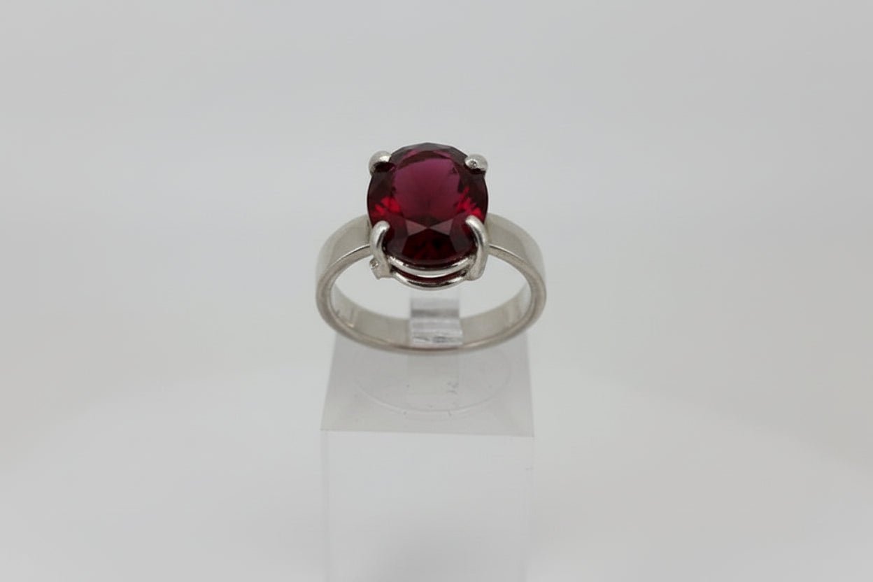 Handmade Sterling Silver Ruby Ring Australian Made