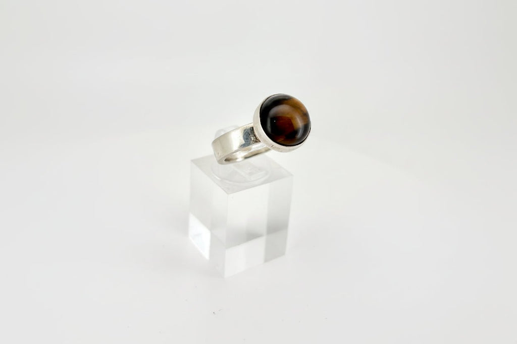 Handmade Sterling Silver Tiger Eye Ring Australian Made