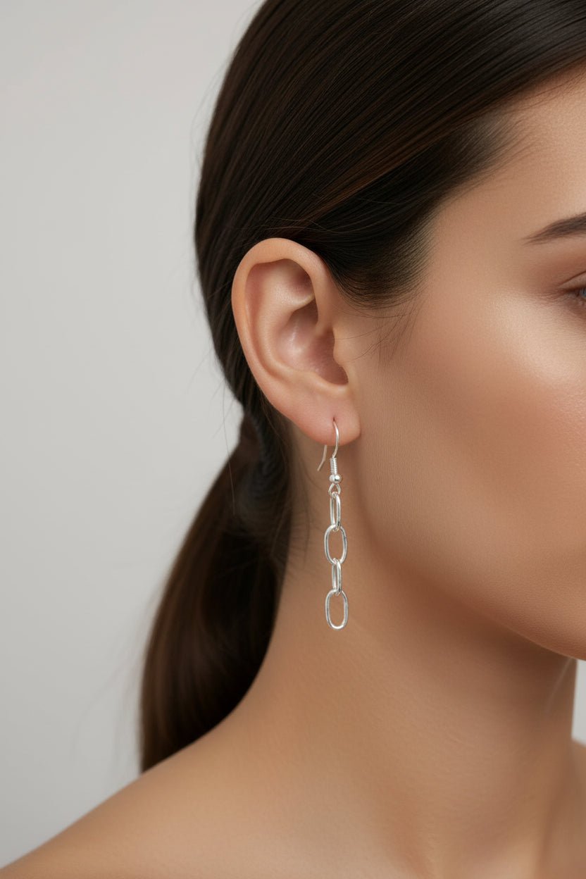 Handmade Sterling Silver Triple Loop Earrings Australian Made