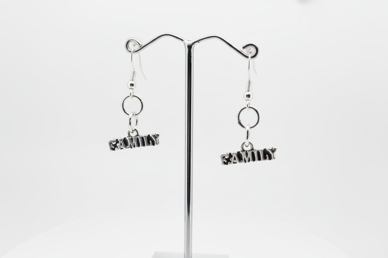 Sterling Silver Family Earrings