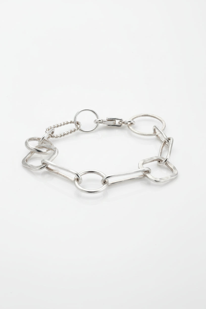 Sterling Silver Multi Shape Bracelet