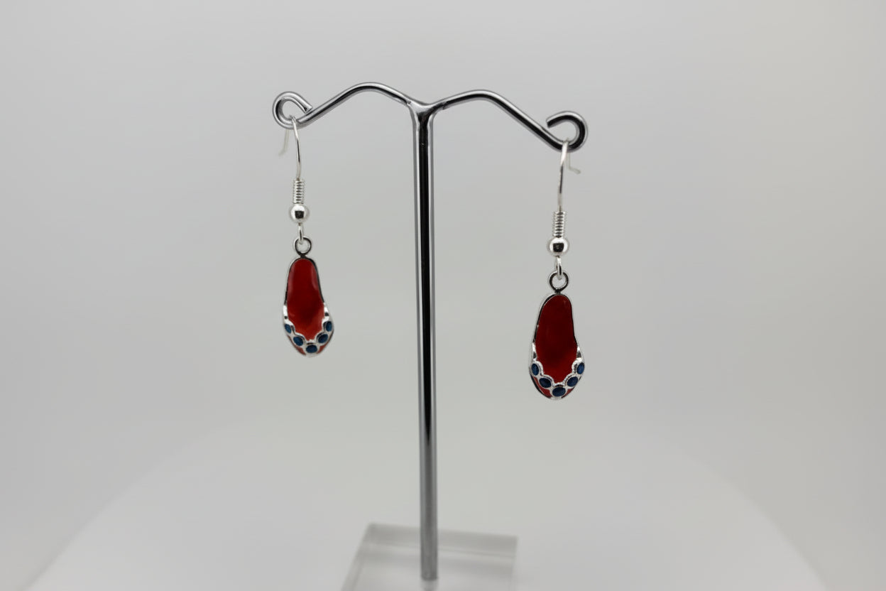 Sterling Silver Thong Earrings