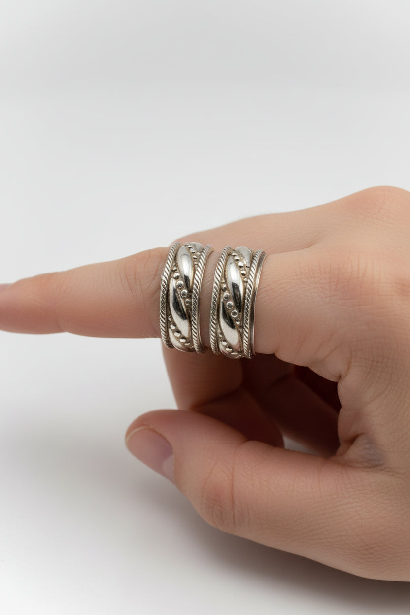 Handmade Sterling Silver spiral Ring Perth Fremantle Artisan